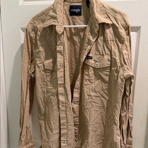 Wrangler Light Brown Casual Shirt